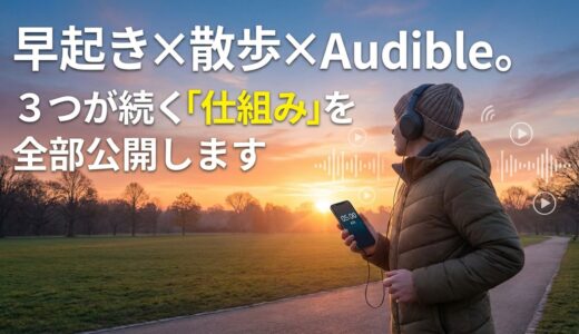 早起き×散歩×Audible。3つが続く「仕組み」を全部公開します